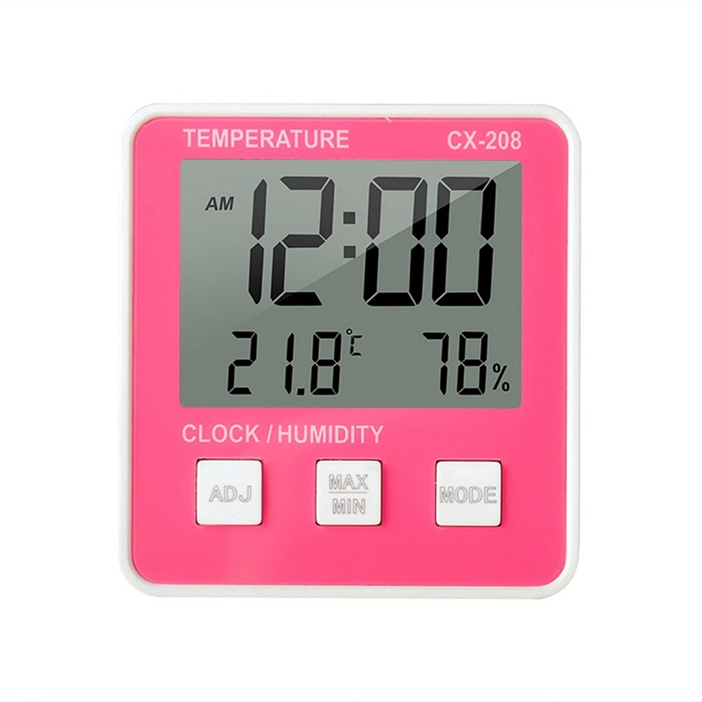 TYUHDUYUR Alarm Clock, Display Date Time Desk Table Clock Display Datum Bureau Tafel Calendar Display Alarm Clock Digital Thermometer Calendar
