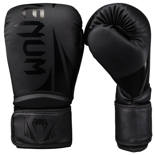 Challenger 2.5 Boxing Gloves - Black/Black - 14-Ounce