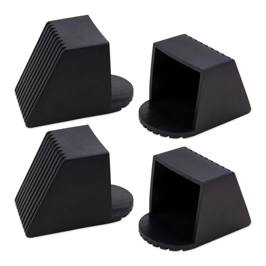 Comidox 4Pcs Premium Plastic Fitness Equipment End Caps Slip-Resistant Square Tube Sleeve Replacement Caps for Gym Equipment Office Furniture Storage Racks Protection