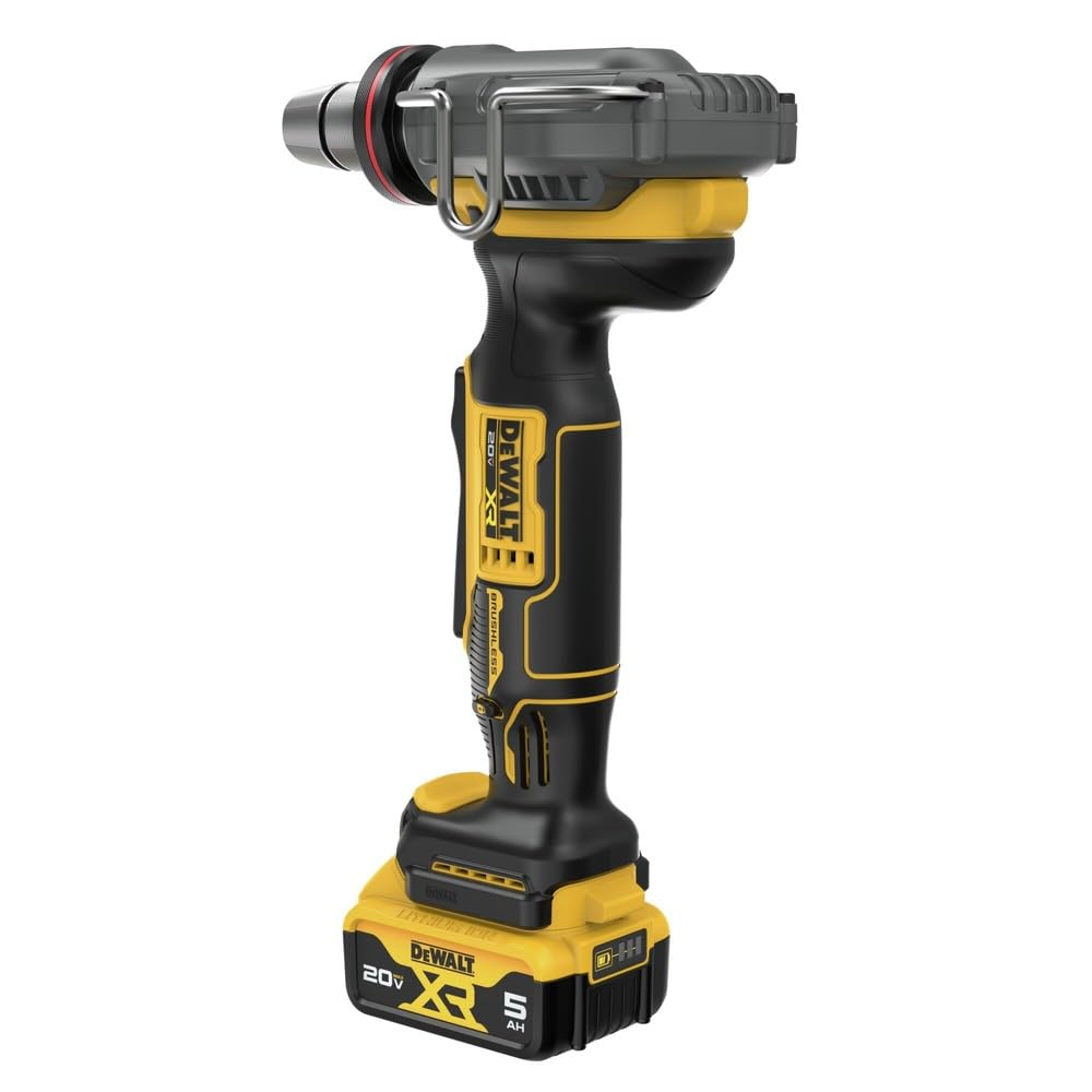 DEWALT 20V MAX XR PEX Expander Tool Kit with 1", 1-1/4", and 1-1/2" Expansion Heads, Battery and Charger Included (DCE410P1)