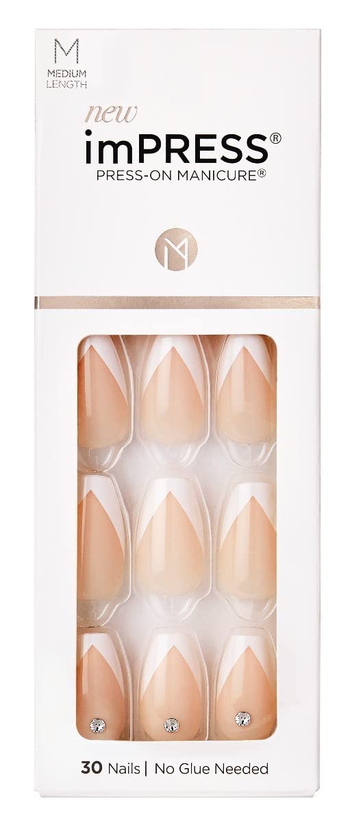 Kiss Impress Press-On-Manicure Kit 30 Count So French (Pack of 3)