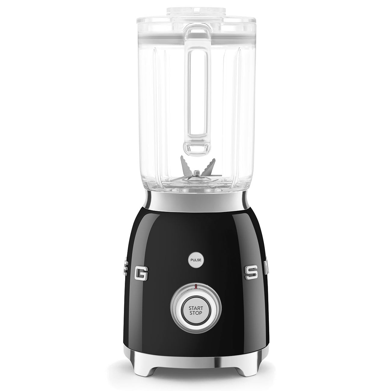 SMEG BLF03 Retro Style Blender – 600W Countertop Blender with 48 oz BPA-Free Jug, 3 Speeds + Pulse, Ice Crush & Smoothie Functions – 50s-Inspired Design-Black