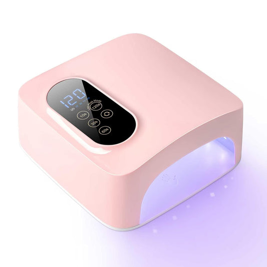 UV Foot Lamp, 78W Rechargeable UV Lamp for Feet, LED Nail Dryer with Hidden Telescopic Bracket, Cordless Nail Gel Polish Curing Floor Light for Nails and Toenail