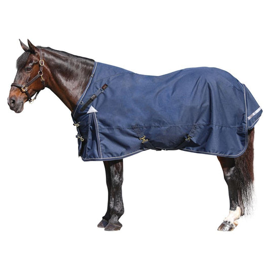 ARMORFLEX Challenger II Senior Adjusta-Fit Surcingle Horse Turnout Blanket | Wither Relief | Waterproof Horse Blanket | 1200D Ripstop | Heavy Winter Horse Blanket | Color Navy | Size 72