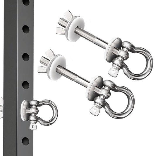 DyaMag Heavy Duty Power Rack Attachments with Silicone gaskets for Resistance Band. Stainless Steel Band Pegs for 1-3 inch Power Rack,O-Ring Attachment for Power Rack Squat Racks-2PACK(Regluar)