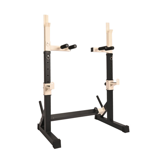 Gresspro Gresspro Barbell Rack Stand with Dip Bar Attachment - Multifunctional Adjustable Squat Rack, Heavy-Duty Dumbbell Rack, Strength Training Dip Station, Home Gym Equipment Max Load 550lbs
