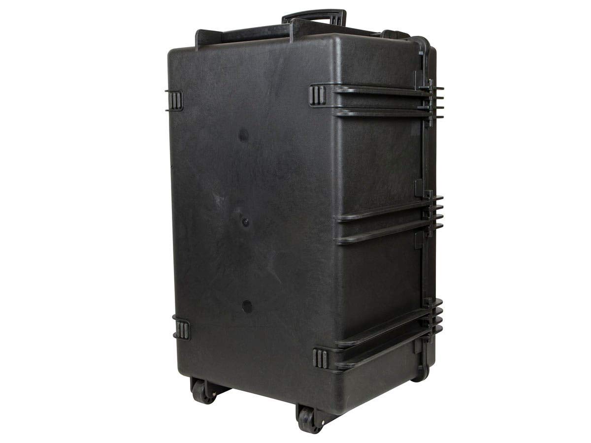 Monoprice Weatherproof Hard Case - 33 x 22 x 17 Inches, With Wheels and Customizable Foam, Shockproof, IP67, Ultraviolet And Impact Resistant Material, Black - Pure Outdoor Collection, 145.8 Liter