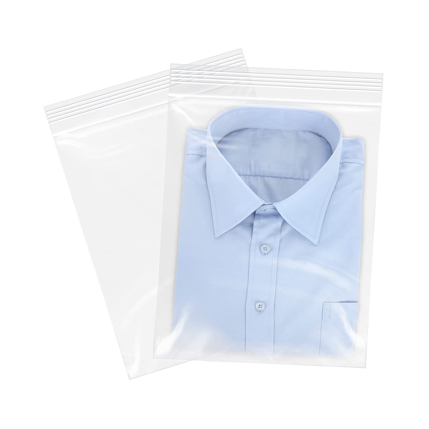 WEPOLY - 10" x 13"(100 Count) Zip Plastic Poly Bags - 2 Mil Clear Reclosable Zipper Bags for Prints, Photos, Documents, Clothing, T-Shirt, Storage
