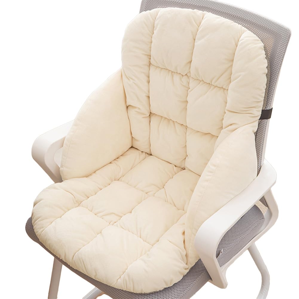 LYFJMUS High Back Office Chair Cushion Soft Desk Chair Pad with Ties Rocking Chair Cushion for Office Car Home Dining Room Kitchen