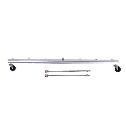 39.37inch Pressure Washer Cleaner, Power Pressure Washer Attachment, Stainless Steel Water Broom with 1/4inch Quick Connector, Surface Cleaner for Household and Business Use (for Undercarriage