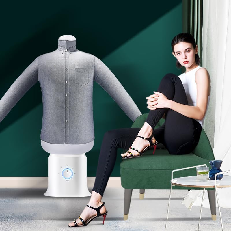 Portable Automatic Garment Dryer & Ironing Machine, Hands-Free Clothes Wrinkle Remover with Hot Air, Fast Drying for Shirts and Pants, Space-Saving Apartment & Dorm Essentials