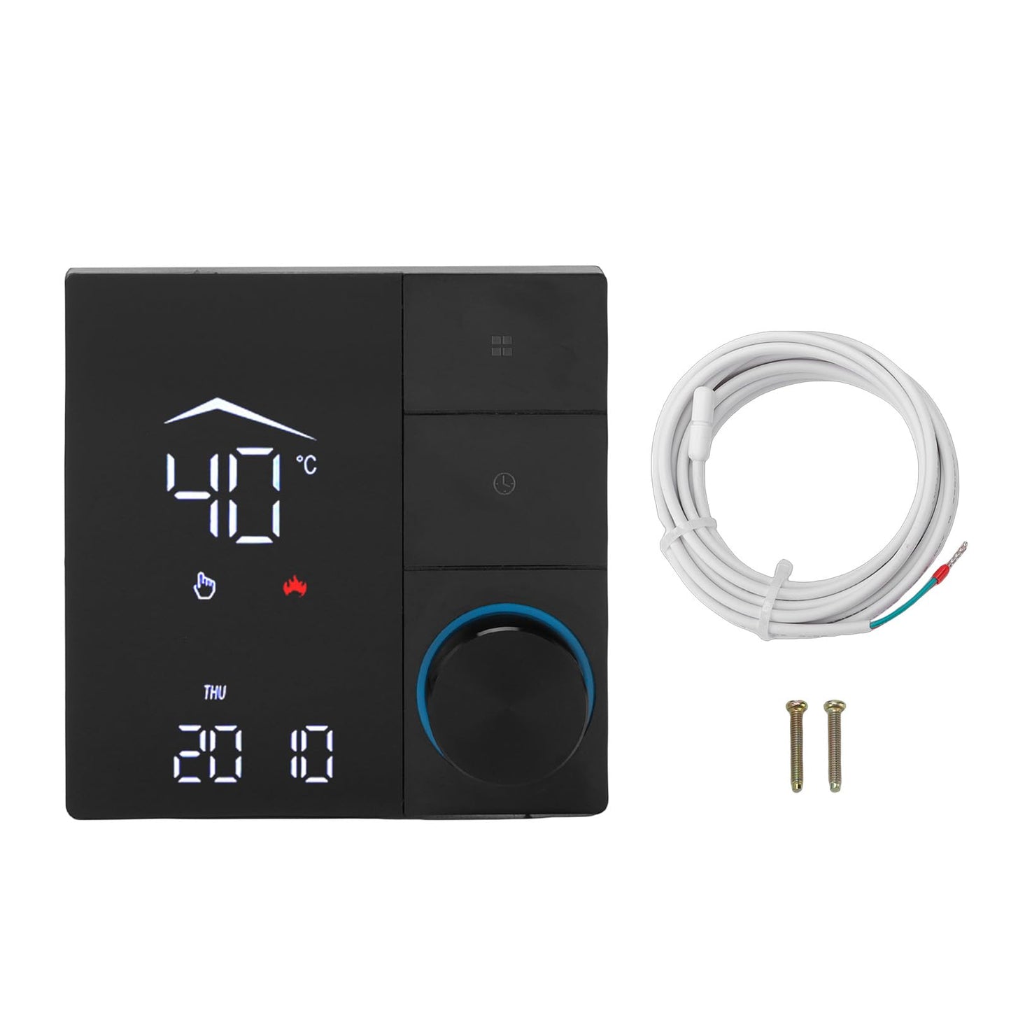 YUEHISY Smart Thermostat, WiFi Temperature Controller Panel 16A, APP Remote Scheduling, Programmable, IP20 Rated, for Home, Hotel, Office