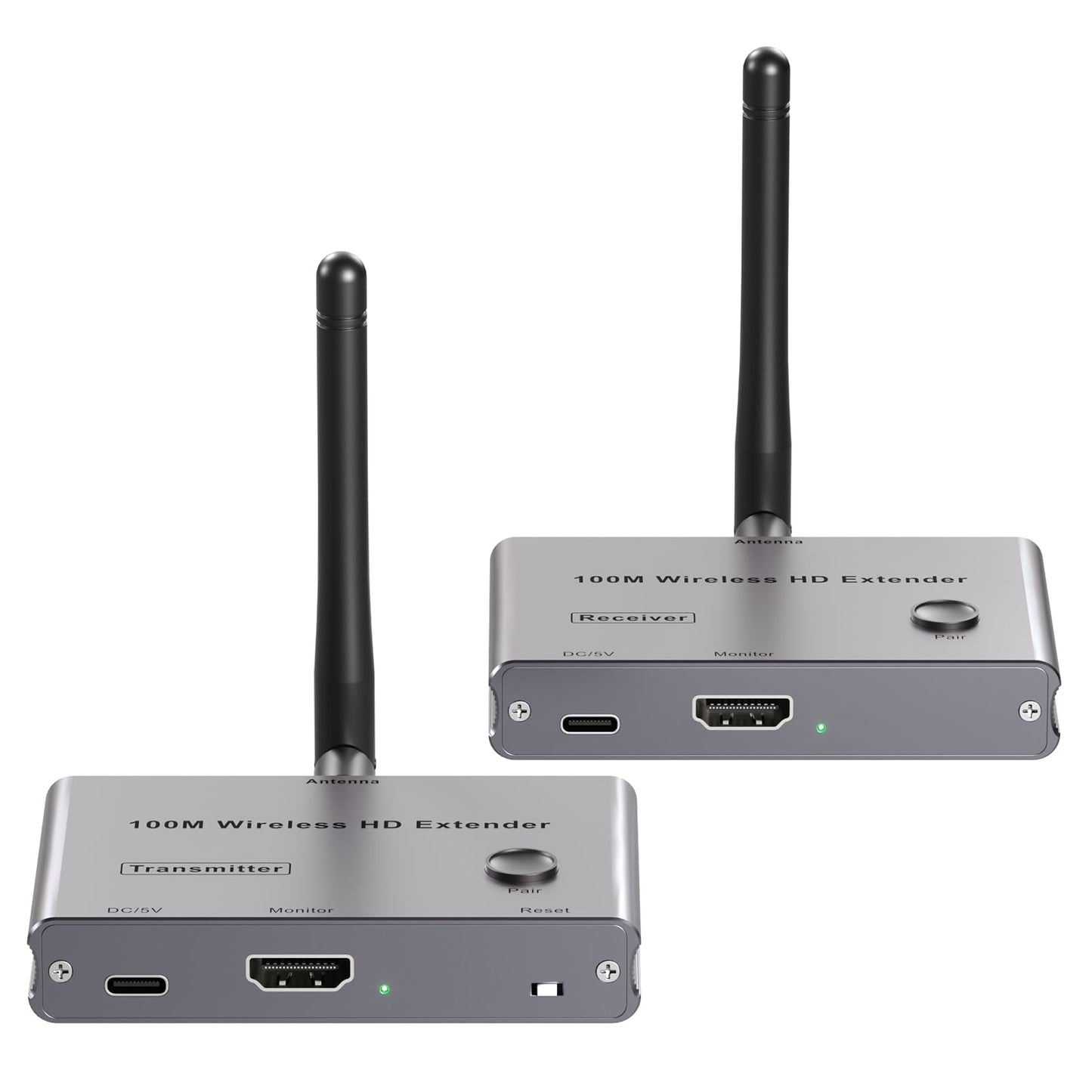 Wireless HDMI Transmitter & Receiver,Wireless HDMI Extender Kit for Streaming Video and Audio to Monitor from Laptop/PC/TV