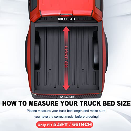 MOSTPLUS Roll-Up Soft Vinyl Truck Bed Tonneau Cover Compatible with 2022 2023 2024 2025 Toyota Tundra Styleside 5.5FT-66.7 inch