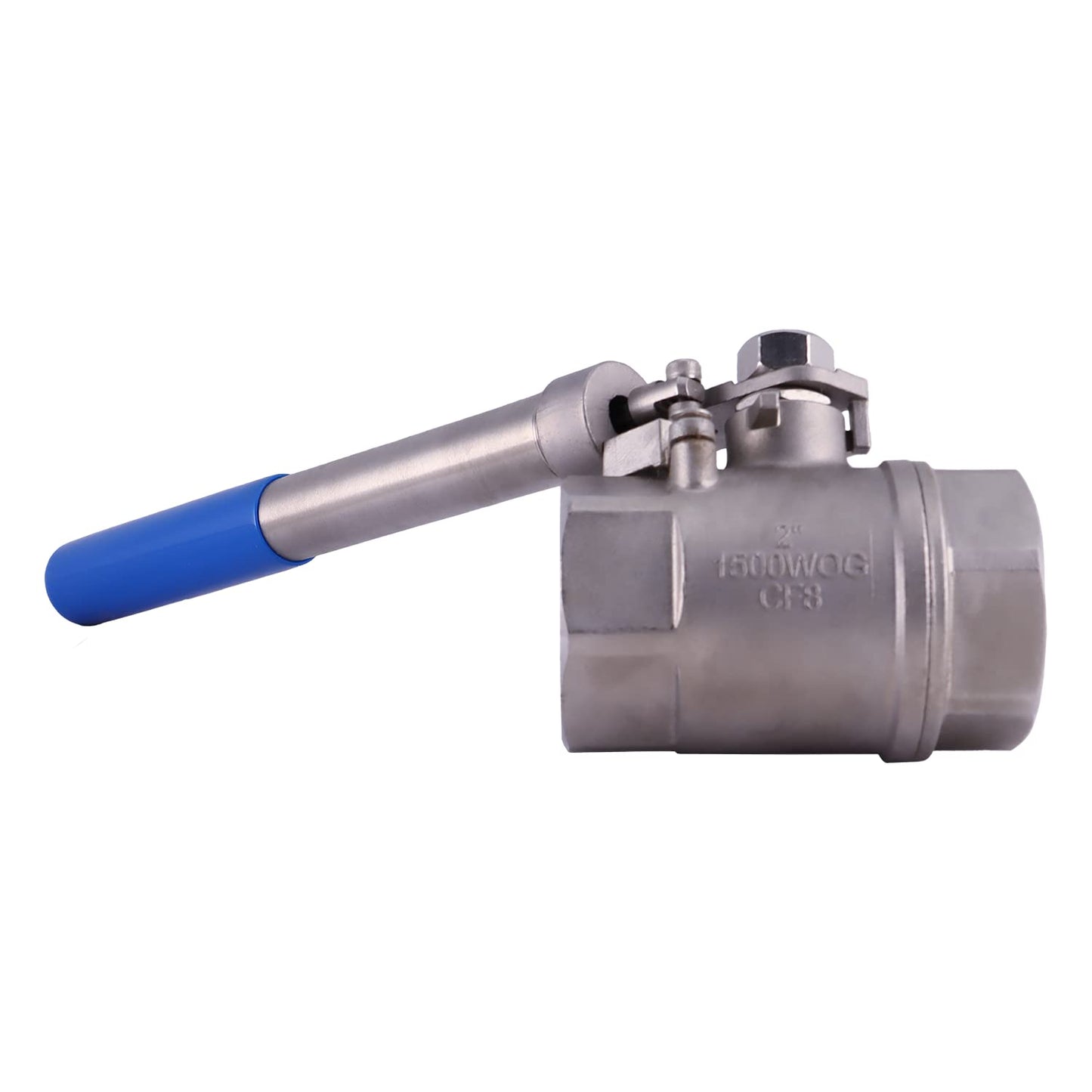 ARITA Spring Return "Deadman" Handle Ball Valve 2", Stainless Steel 304 Full Port 1500PSI for Water, Oil & Gas, Female NPT