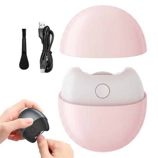 Electric Nail Clipper,3 in 1 Automatic Electric Nail Clipper,2026 Upgraded USB-Rechargeable Nail Clipper with LED Light and Nail Scraps Storage,Portable,Safe for Adults,Seniors,Kids and Babies(Pink)