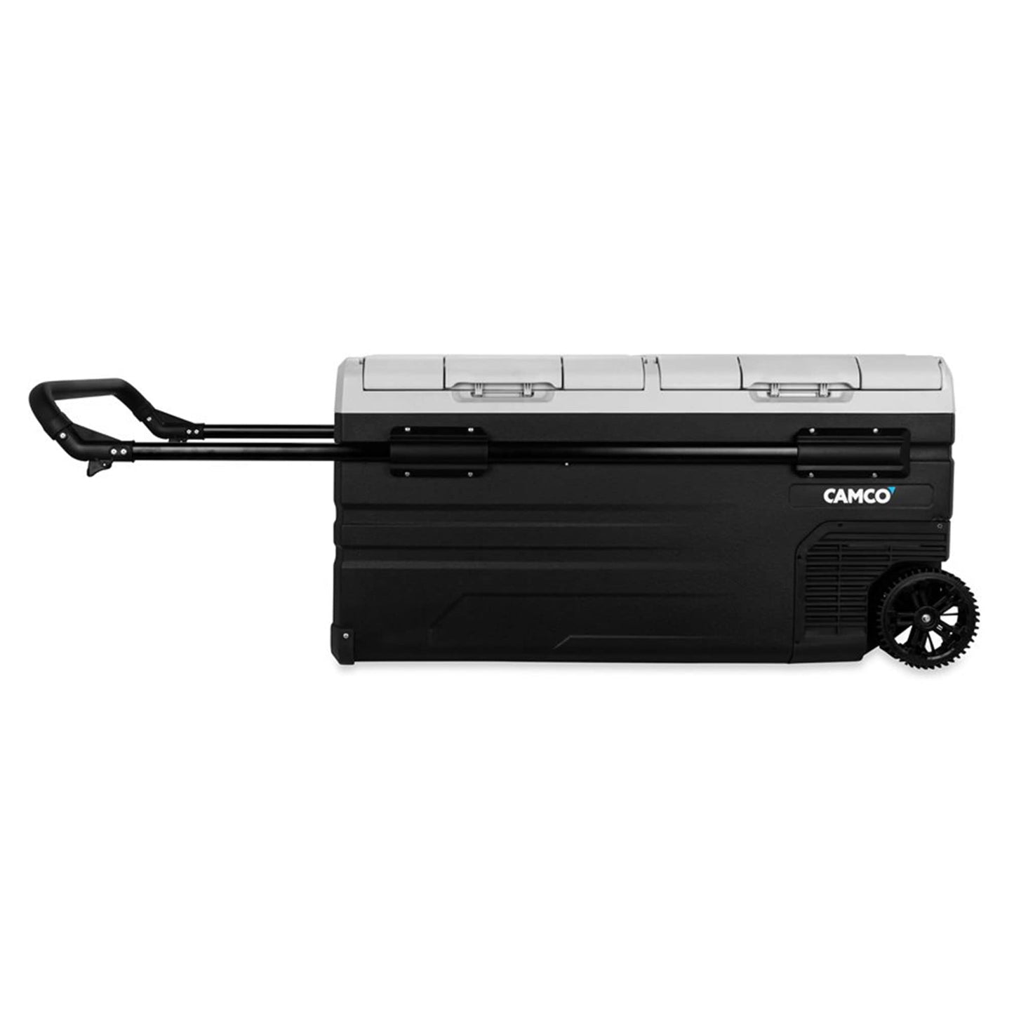 Camco 51522 CAM-950 Portable Refrigerator, AC 110V/DC 12V Compact Fridge/Freezer with Dual Zone Cooling, 95-Liter - Keeps Food and Drinks Cold While On-the-Go - Ideal for Road Trips, RVing, Camping
