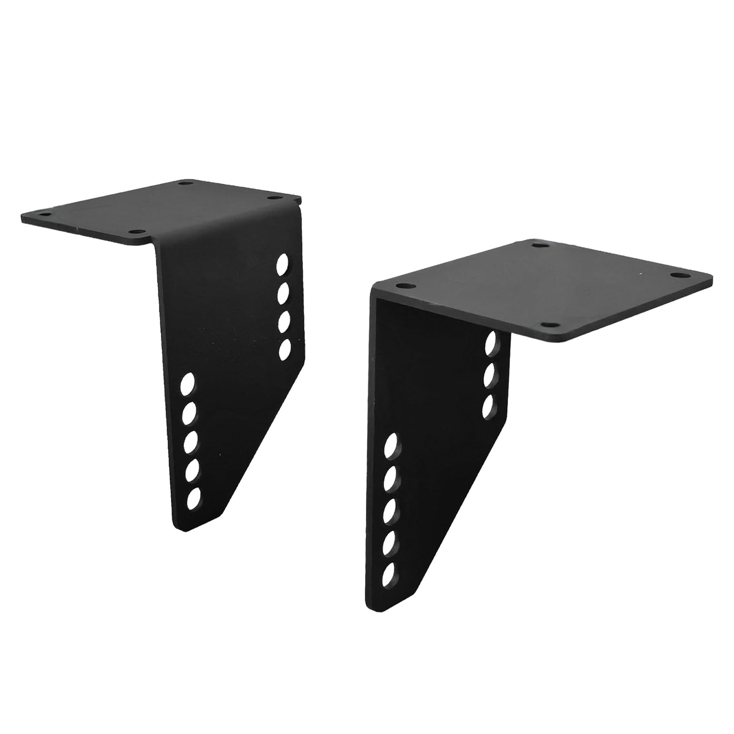 OMMUU DIY Floating Stair Riser Brackets，Bolt Type Modern Floating Steps Vertical Plate Stand Rack,Mono Stringer Wooden Staircase Heavy-Duty Metal Brackets(No Screws Installed) (1)
