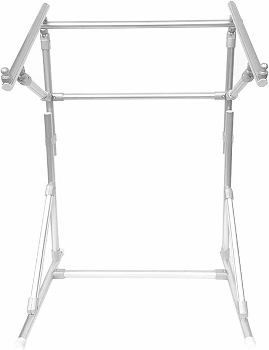 Embroidery Stand Cross Embroidery Frame Embroidery Auxiliary Tool Adjustable Floor Stand Lean Tube Suitable for Craftsmanship and Sewing, 39.37*28.34*20.47in, Silver~/