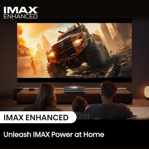 Hisense PX3-PRO Ultra Short Throw Triple Laser Projector, 4K UHD, 80” – 150”, 3,000 Lumens, 3000:1 Contrast, Dolby Vision & Atmos, IMAX Enhanced, 240 High Refresh Rate, Google TV, Designed for Xbox