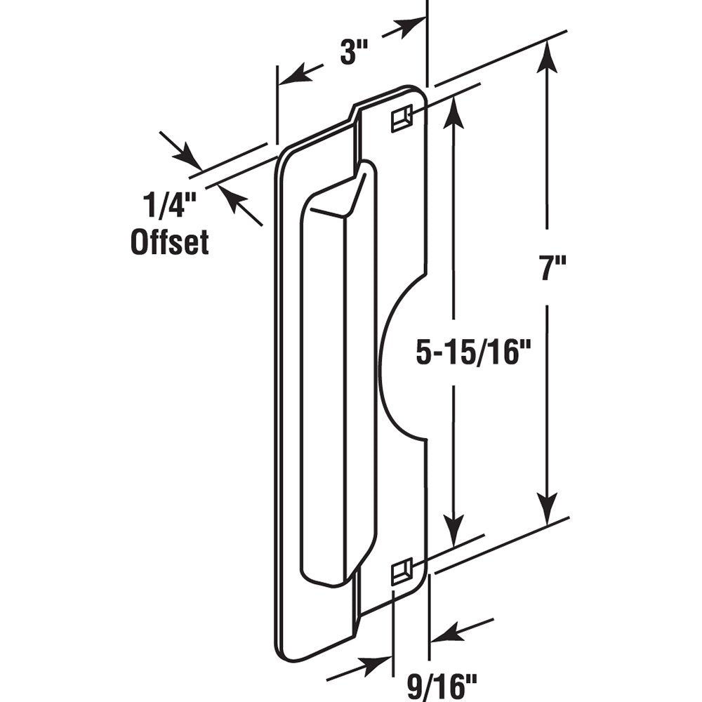 Prime-Line U 9496 Latch Guard Plate Cover Protect Against Forced Entry, Easy to Install on Out-Swinging Doors Stainless Steel, 3 in. x 7 in. (54 Pack)