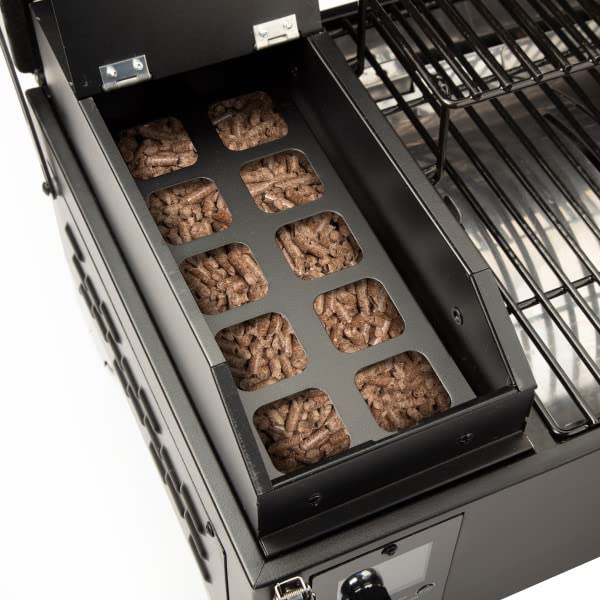 Cuisinart 8-in-1 Portable Wood Pellet Grill and Smoker, Compact for RV, Tailgates, Camping, and Backyard Cooking, Smoky Flavor, Versatile Meat Smoker