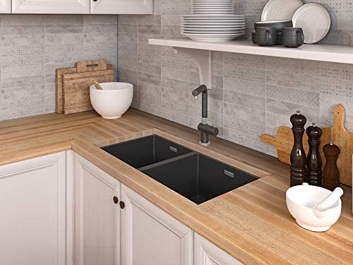 Big Bison Blocks Premium Kitchen Countertop, 48x25 Inch, Grade A Hard Maple, 1.5 Inch Thick Butcher Block