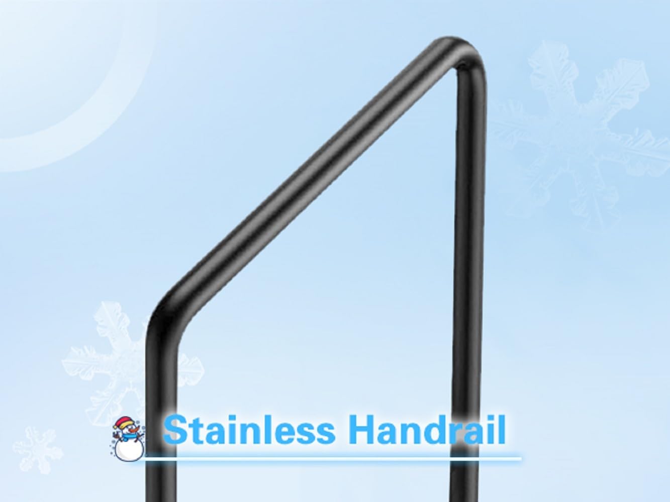 RV Steps with Handrail, 3 Step RV Stairs 660lbs Load Capacity, Heavy Duty Camper Steps with Wide & Anti-Slip Platform, Portable Outdoor Metal Entry Stairs for Hot Tub, Mobile Home, Travel Trailers