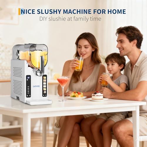 Slushie Machine for Home, 88 oz Ice-Free Frozen Drink Machine with 6 Preset Programs, Margarita Machine with Self-Cleaning Function, Slushy Maker for Frozen Margaritas, Cocktails, Frappés