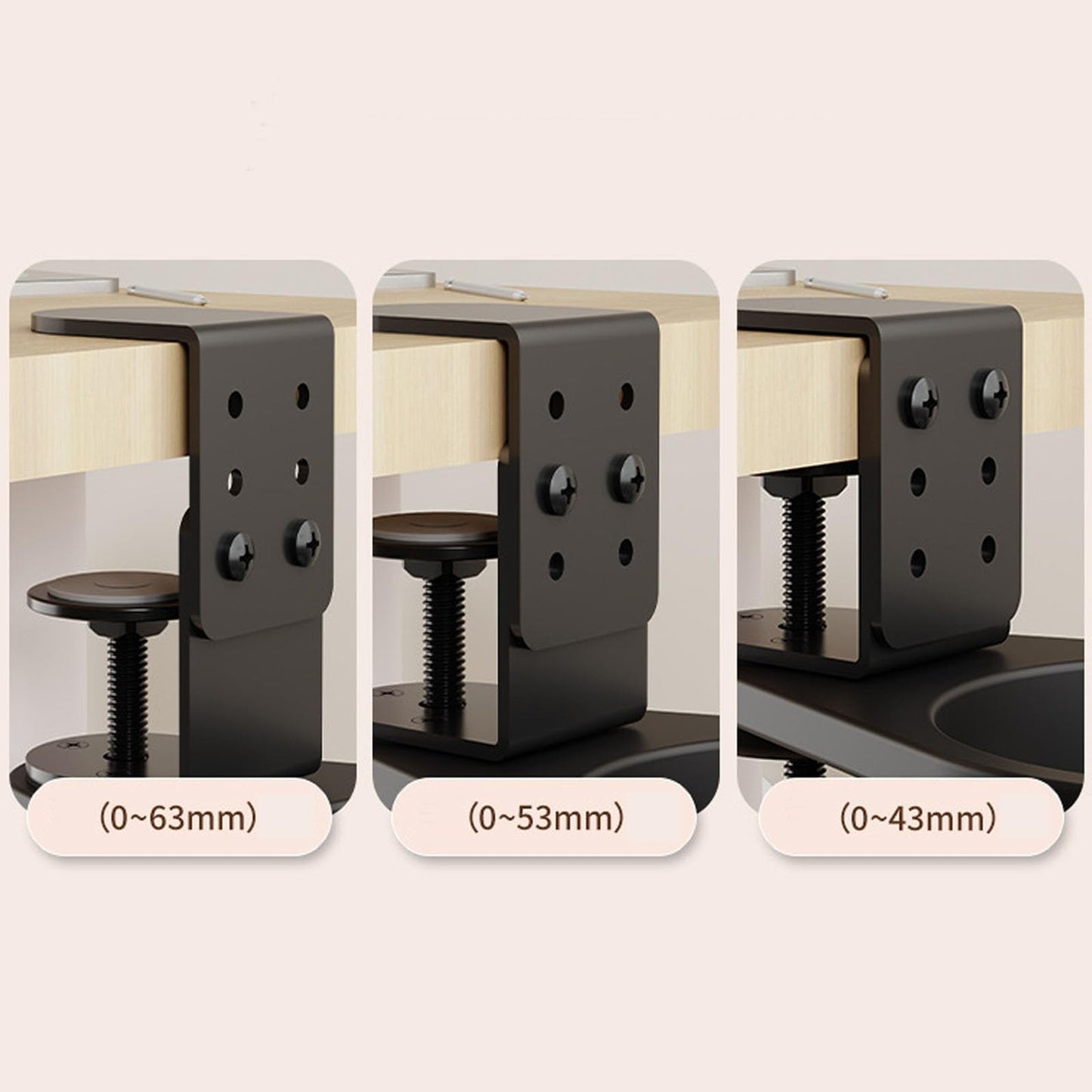 Spotact Adjustable Desk Cup Holder Clamp Table Cup Holder with Anti-Spill Design, 360° Rotation Universal Compatibility for Mugs Water Bottles Vacuum Cups