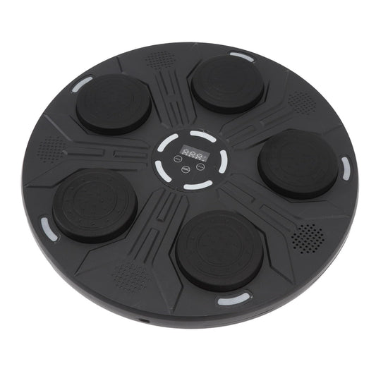 Qinlorgo Music Boxing Machine, Rechargeable Bluetooth Electronic Boxing Target with Adjustable Light Jumping Speed, Wall Mounted Punching Equipment for Kids Adults Home