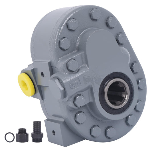 Hydraulic PTO Pump 16.6 GPM, Hydraulic Motor 540RPM 2500PSI, Hydraulic Power Take Off Pump SAE 16" Inlet and SAE 12" Outlet for Dump Trailer, Log Splitter and Scissor Lift