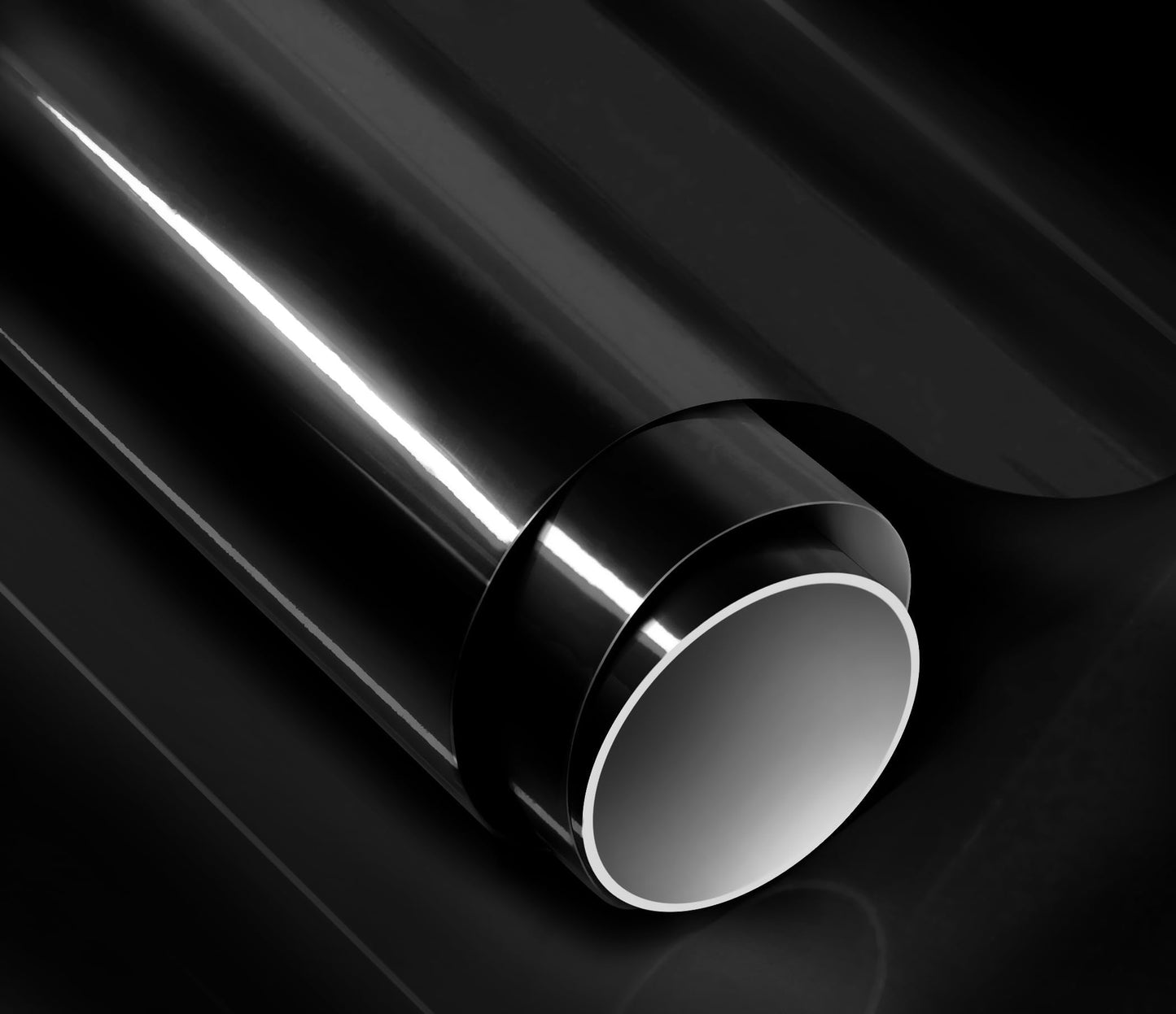 ColorFusion PPF by VViViD, Gloss Piano Black Dry Apply PPF Vinyl Car Wrap Roll 60ft x 5ft