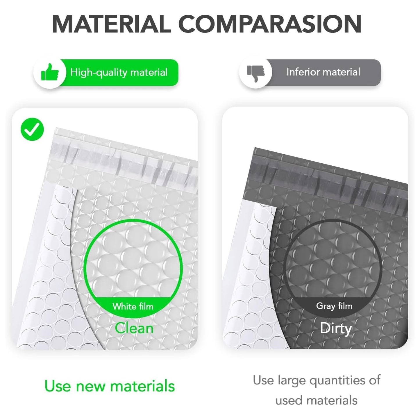 Fuxury Bubble Mailers 6x10 Inch White 50 Pack Padded Envelopes Usable Size 6x9" Thick Mailing Envelopes Bubble Opaque Padded Mailers Shipping Bags for Mailing Jewelry Makeup Small Business#0