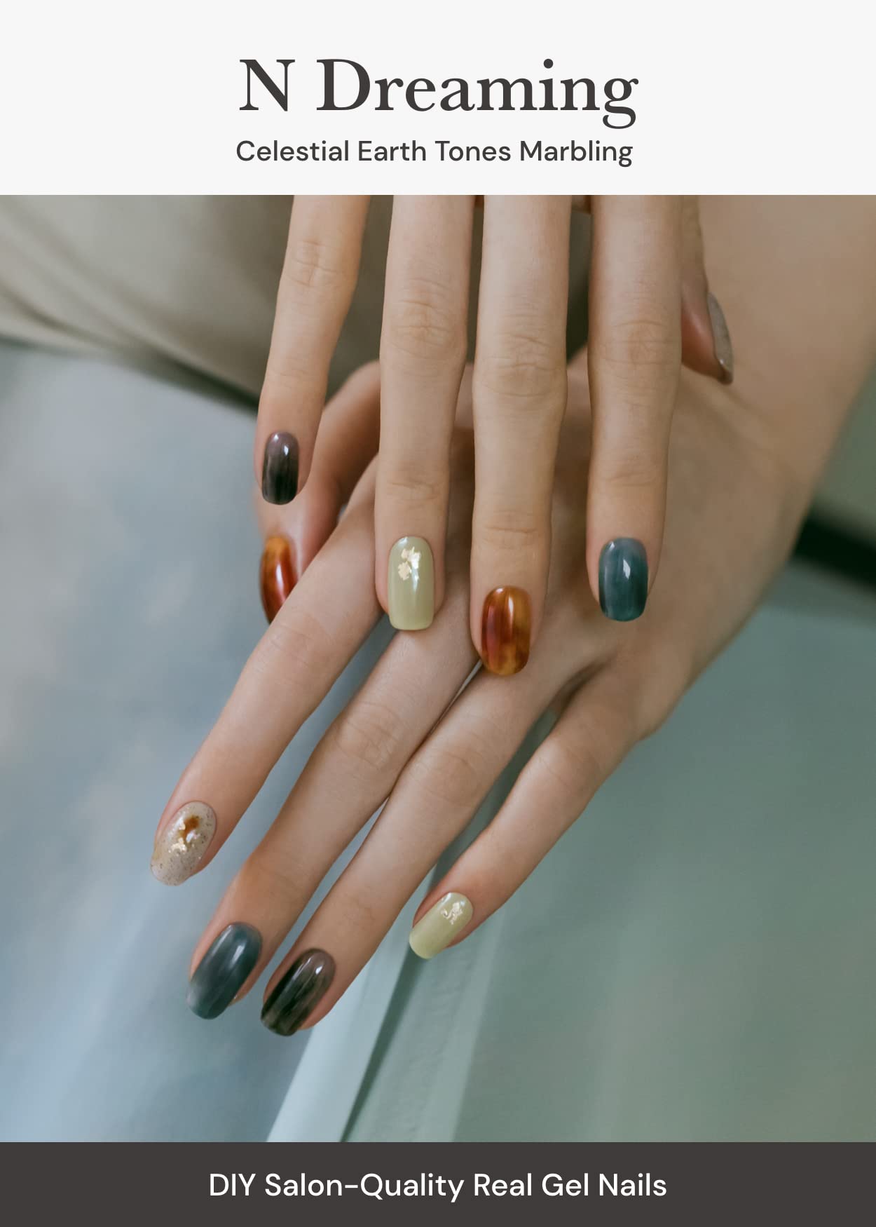 ohora Semi Cured Gel Nail Set of 2 (N Dreaming & N Moonlight) - Professional Salon-Quality Nail Care - Easy to Use, Comfortable Curing, and Easy to Remove
