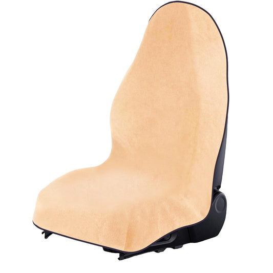LBIHHNQ Waterproof Car Seat Towel Cover - Sweat-Proof & Durable Machine Washable for Athletes, Gym Workouts - Fits Various Vehicles - Car Seat Towel Cover After Gym (1Pcs,Beige)