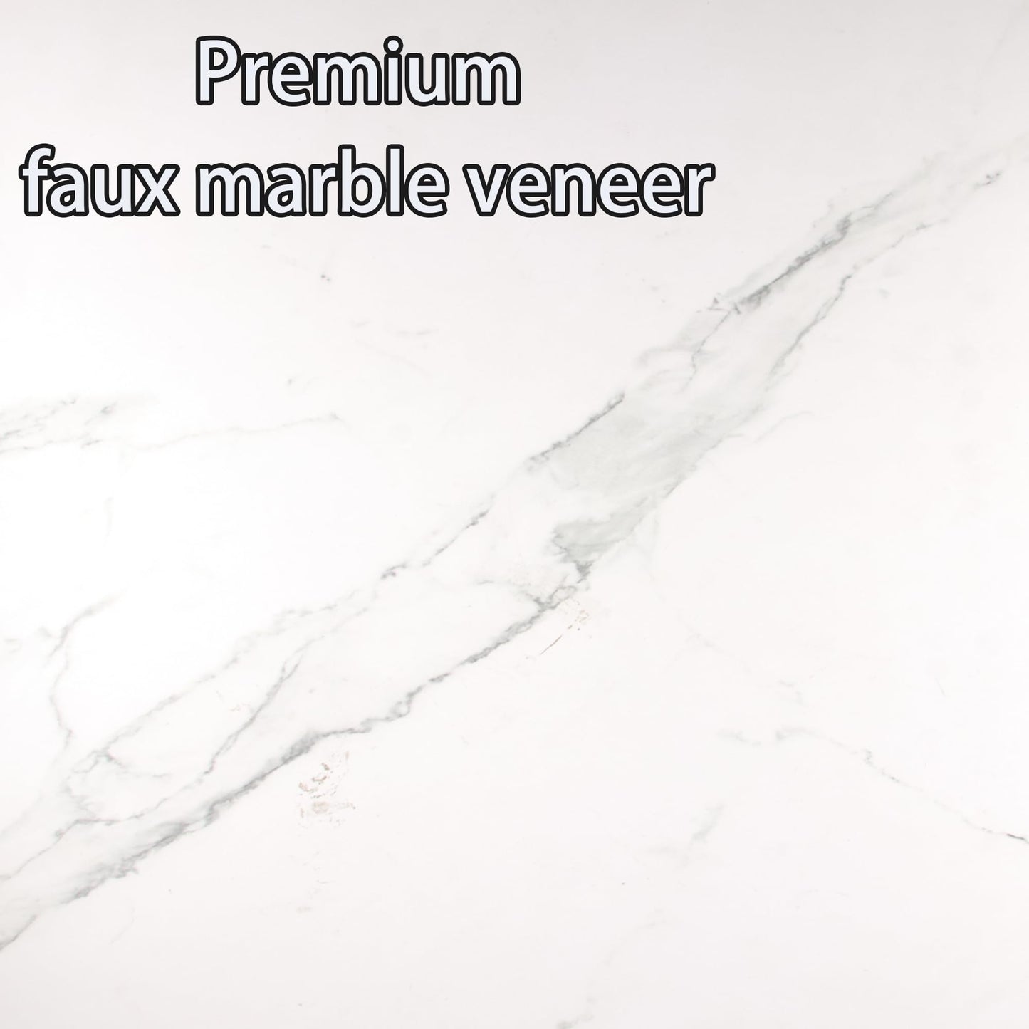 Square Modern Dinning Table 30 inches for 2-4 Bistro Tulip Table with Faux Marble top,Easy Install Construct,no Wobble,Stable Sturdy Metal Frame Diameter 30in*H28.74in(White, 30in)
