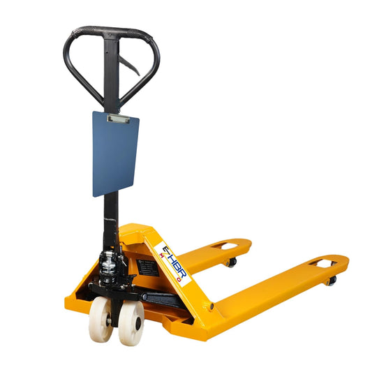 EZMHBRO Leak-Proof Pallet Jack, 5500 lbs Load Capacity, Manual Pallet Truck with 48L x 27W Inch Forks for Pallet Moving, Nylon Wheels Suitable for Warehouse, Supermarket, Factory