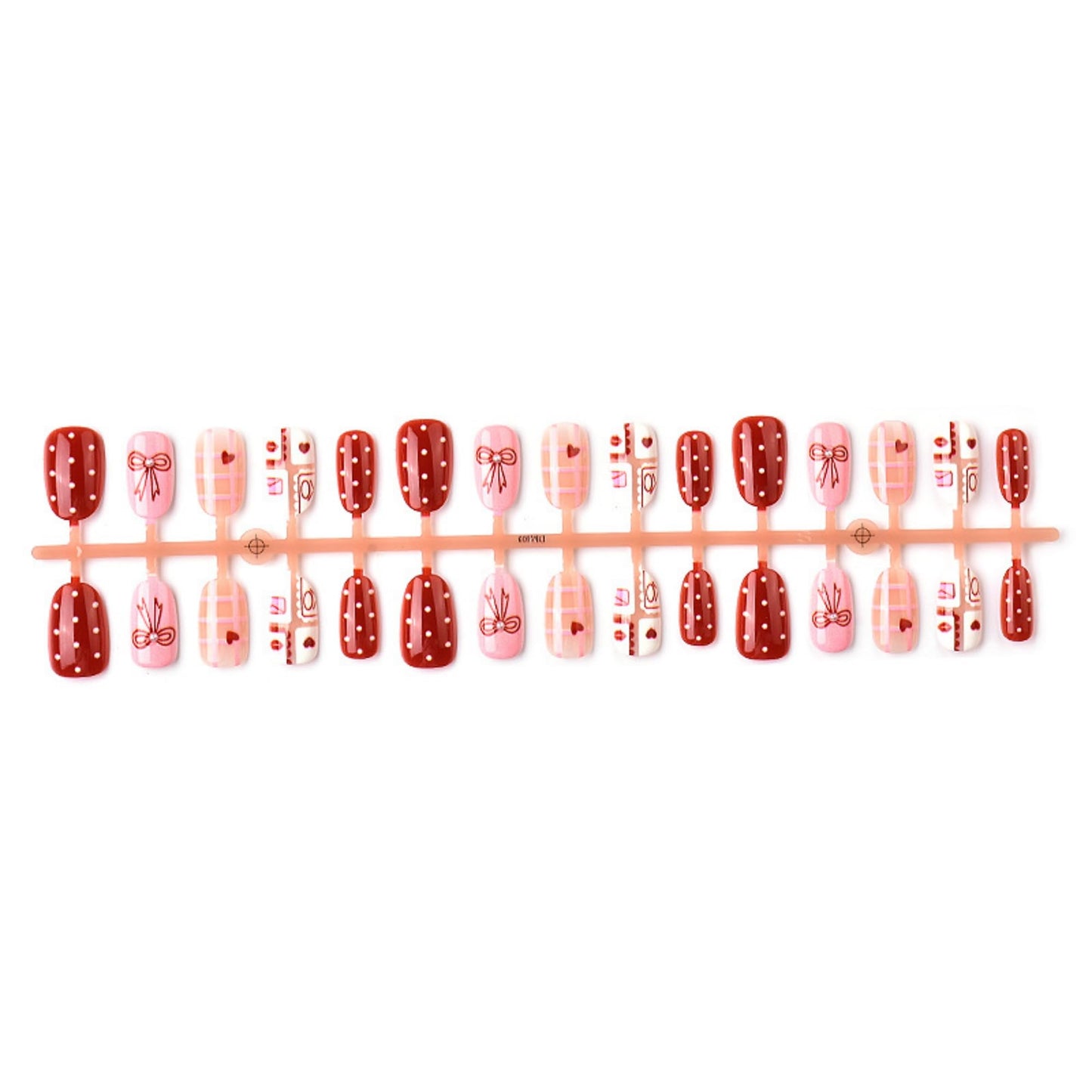 octoswave Press on Nails Short Almond Fake Nails Cute Pink Artificial Nail Glossy Bow Pearl Charm Stick on Nail for Women 24pcs
