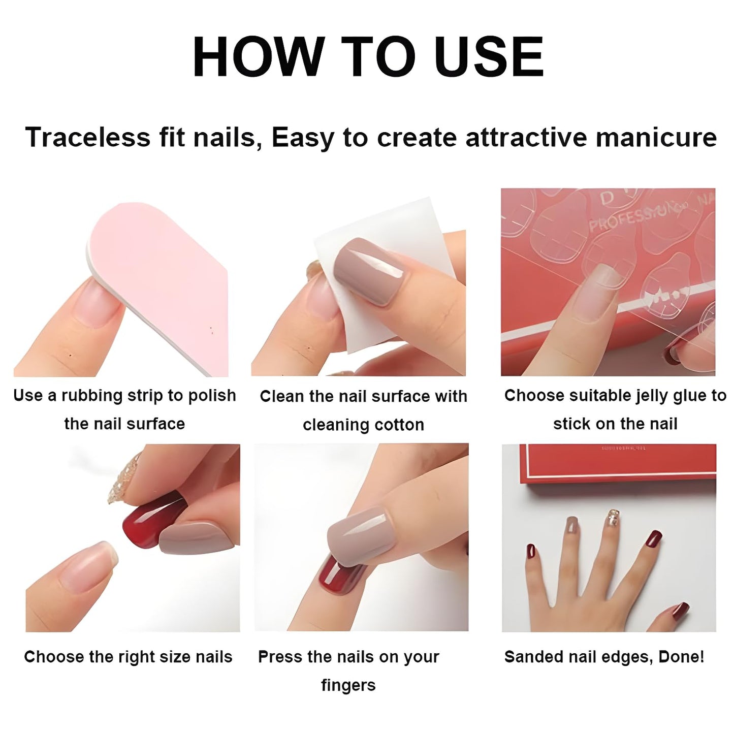 24Pcs White French Tip Press on Nails Short Square Fake Nails 3D Flower Nails Press Ons with Rhinestones Design Glossy Glue on Nail French Tip False Nails Acrylic Stick on Nail for Women Set