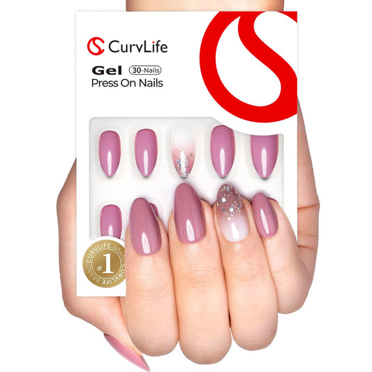 Curvlife Soft Gel Press on Nails with French Tips, Leopard -Print Style Glossy Medium Size Design Full Cover 15 Sizes Gel Nails, Women Reusable Nail Kit with Nail Glue Adhesive Tabs Nail File