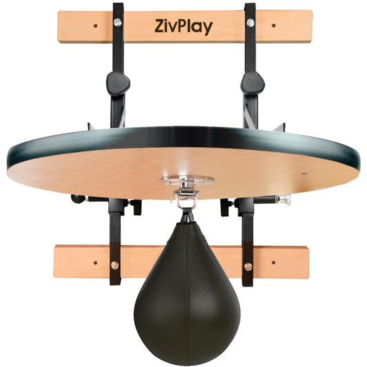 Speed Bag Platform Speed Bag Stand for Boxing Punching Practice Includes Height Adjustable Mount Speedbag and Air Pump 360° Swivel 24 Inch Board