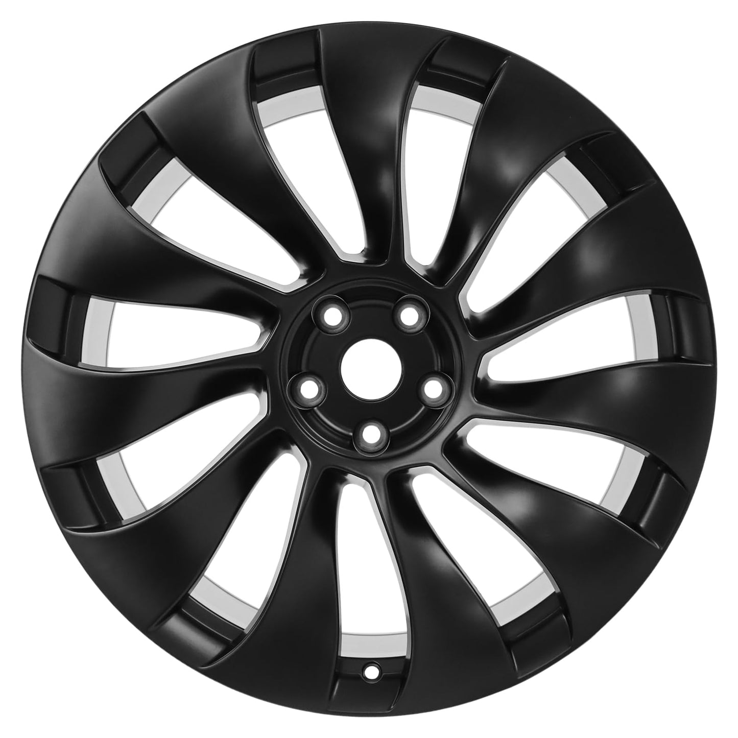 LUNEGUE 21" 21x10.5 Inch New Rear Wheel Rim Compatible with Tesla Model Y 2020 2021 2022 2023 2024, Black Alloy Rim OEM Direct Replacement Rims, 118822700B