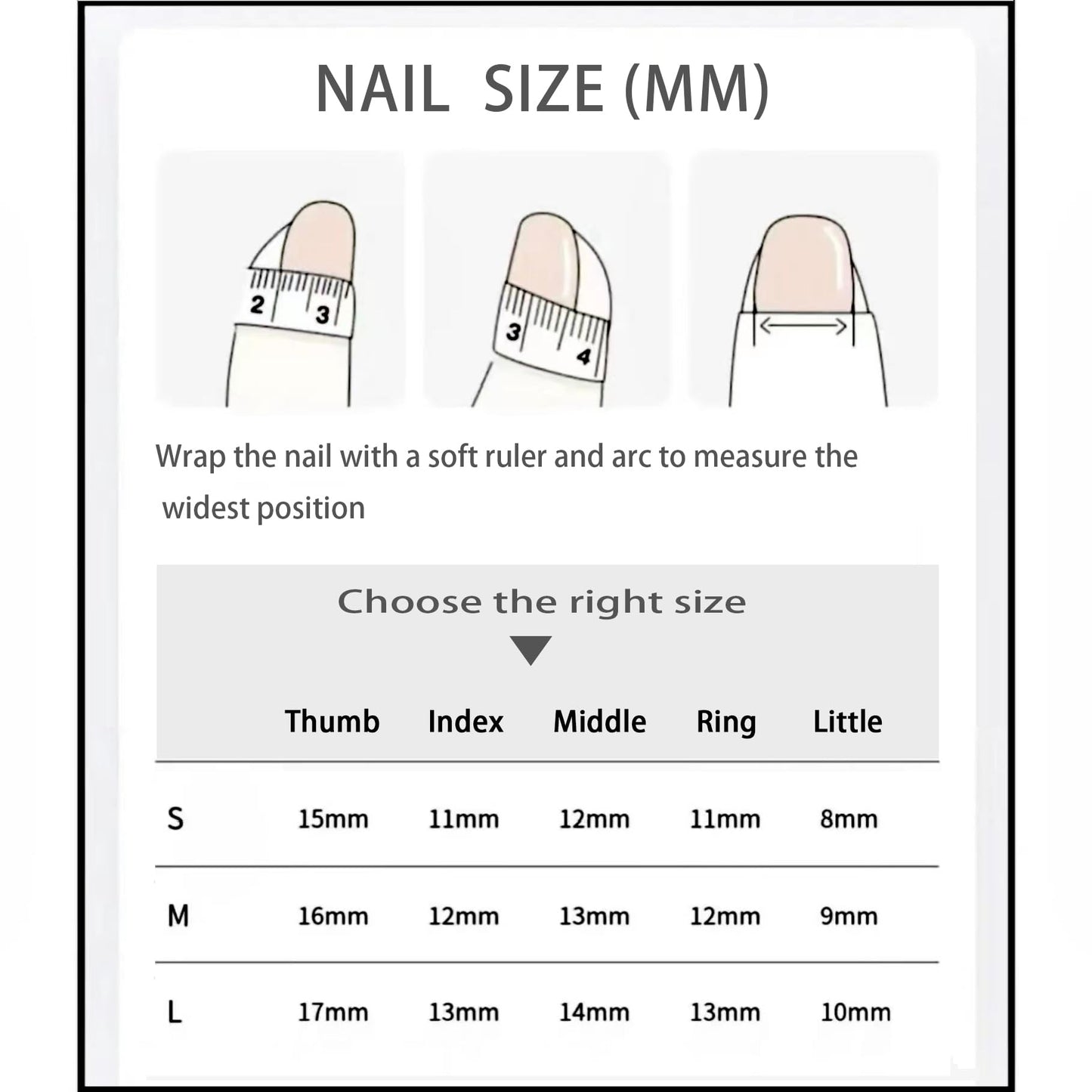 JIEADJIE Press On Nails (100% Handmade),Short-Medium T,Handmade Painted Nail Art by Nail Technician,Daily Version (French mirror butterfly, Small)
