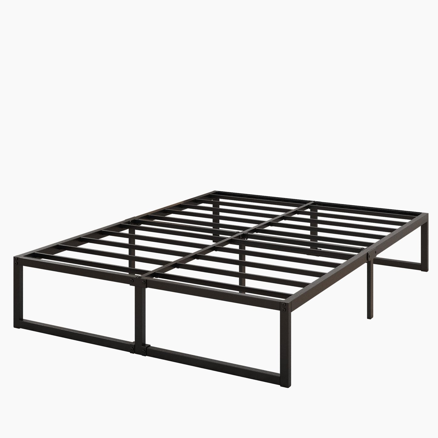 Lutown-Teen 16 Inch California King Bed Frames No Box Spring Needed Heavy Duty Metal Cal King Platform for Mattress Foundation, Noise Free, Easy Assembly, Black