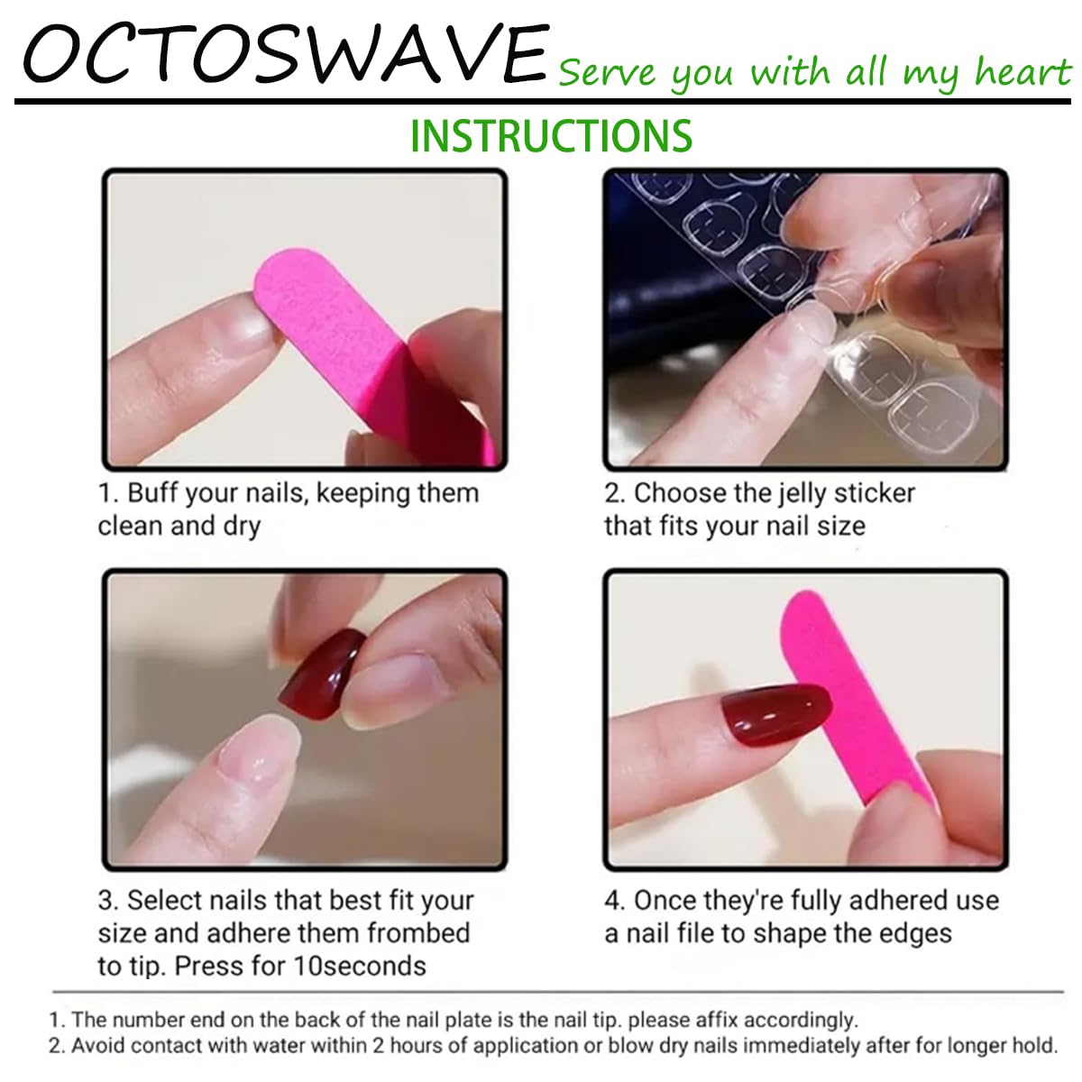 OCTOSWAVE Press on Nails Medium Square Fake Nails Burgundy Plaid and Polka Dot Designs Glossy Glue on Nails for Party and Gifts 24Pcs