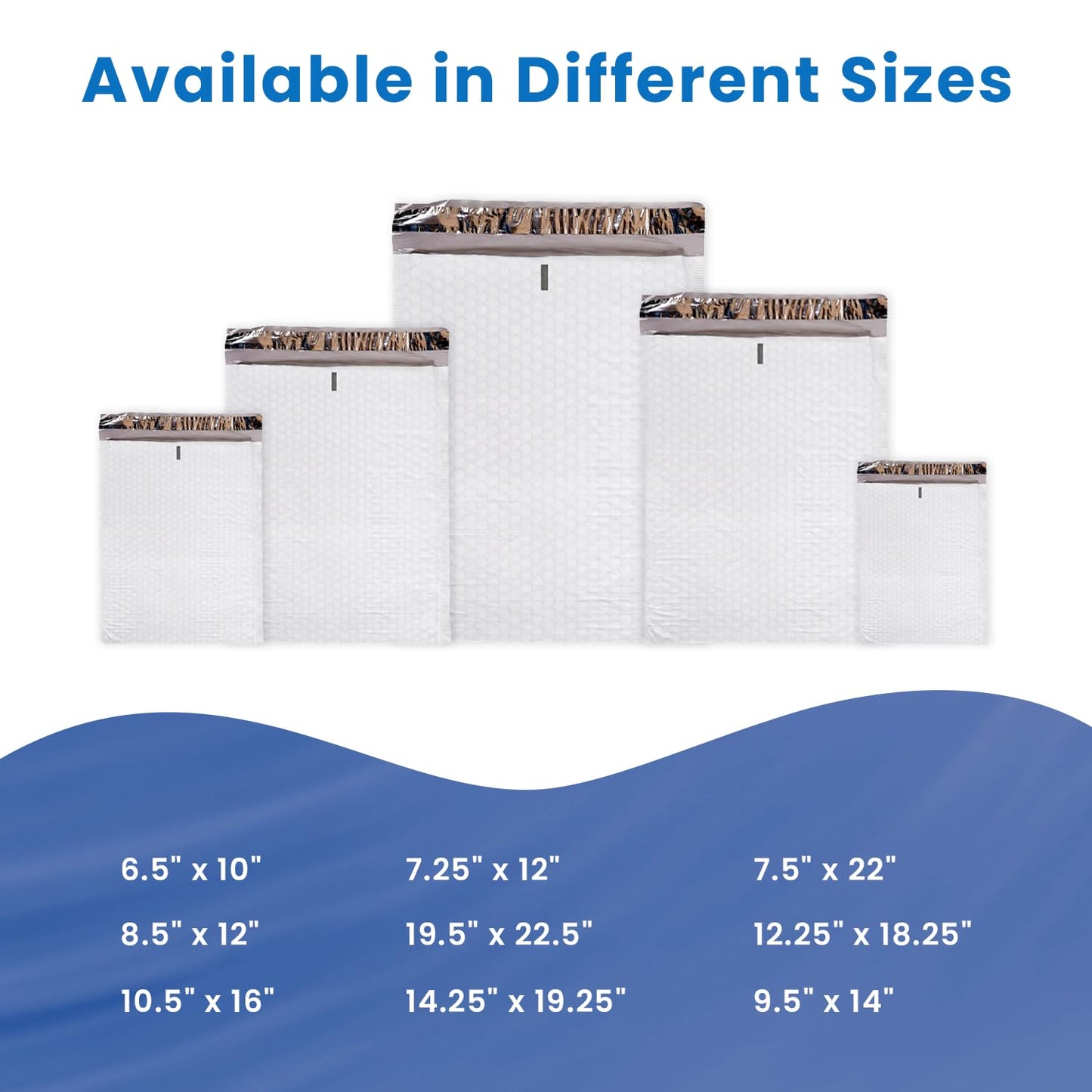 SMART MATTER Poly Bubble Mailer 6.5x10" (Usable Size) | 25 Pcs White Bubble Mailers | Opaque Design, Water Resistant, Self Seal, Durable Bubble Packaging Envelopes for Small Business, Online Sellers