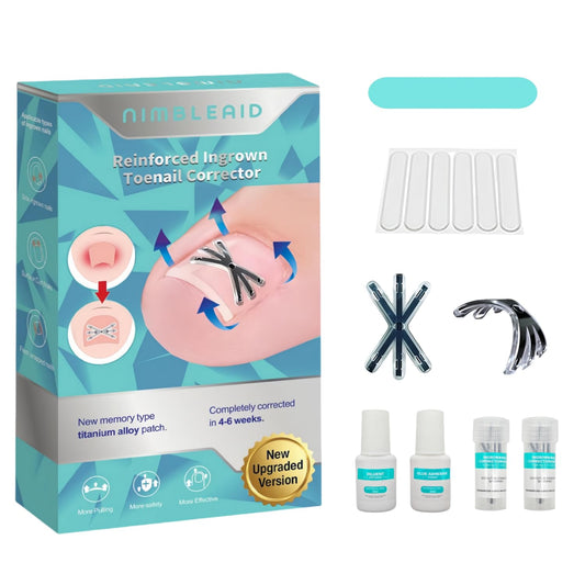 Upgraded Titanium Alloy Ingrown Toenail Corrector with Upgraded 6-Angle Shape,3x Stronger Pull Force,Ingrown Toenail Removal Kit, Ingrown Toenail Treatment for Women and Man