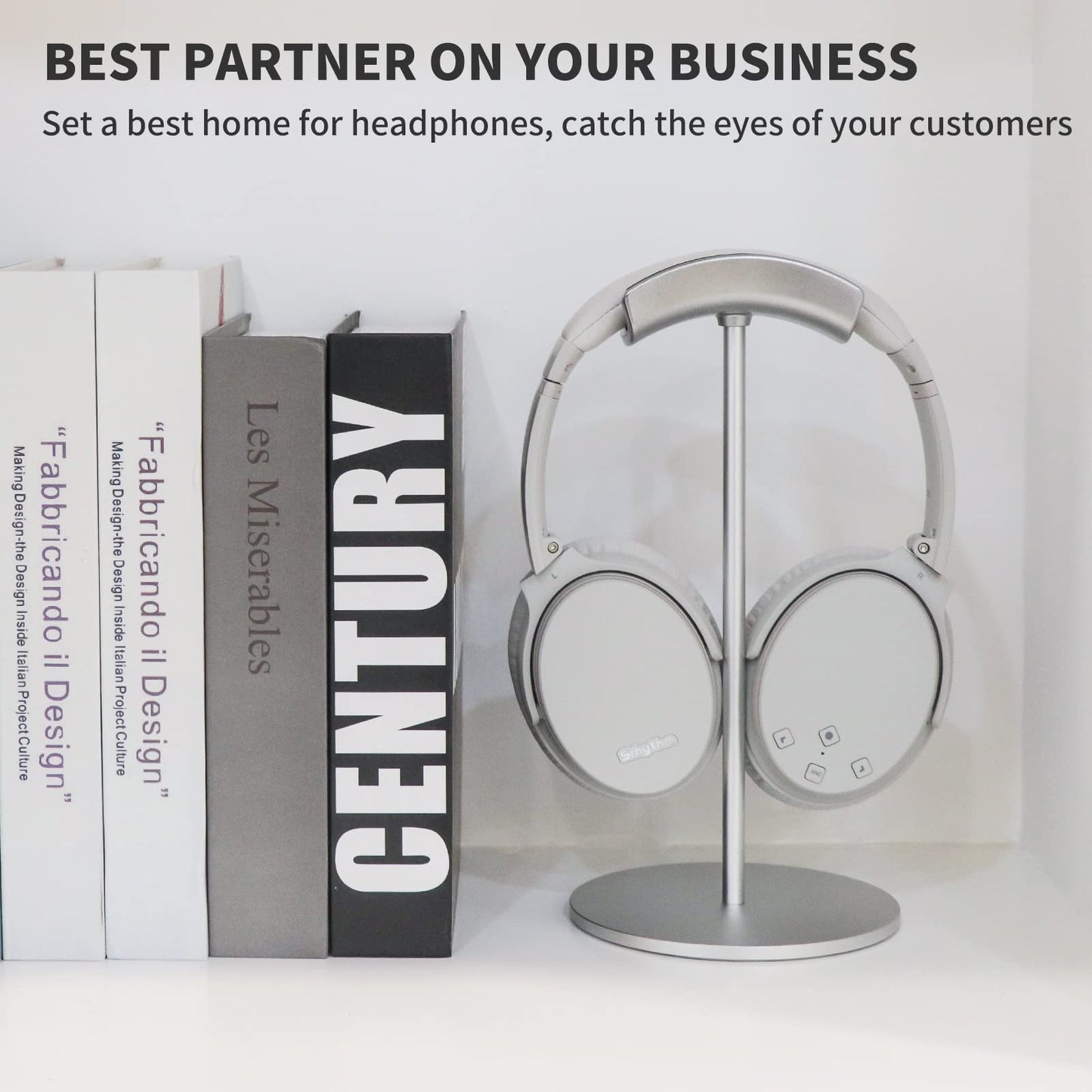 Srhythm Headphone Stand,Metal Headset Holder for Space-Saving and Display