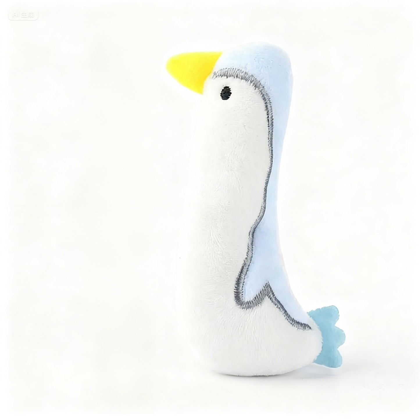 Cat Toy Interactive Toy Cute Plush Kittens Kitty Penguin Shaped Toy, White Cat Chew Catnip Toy Indoor Penguin Toys for Cats （4.7 inch - 1pcs - 008